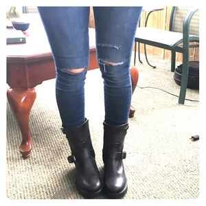 Frye Black Leather Boots